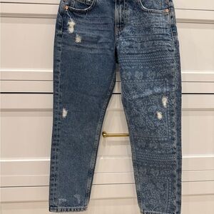 Marks & Spencer Kids Blue Patterned Jeans